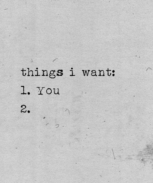 All I really want…