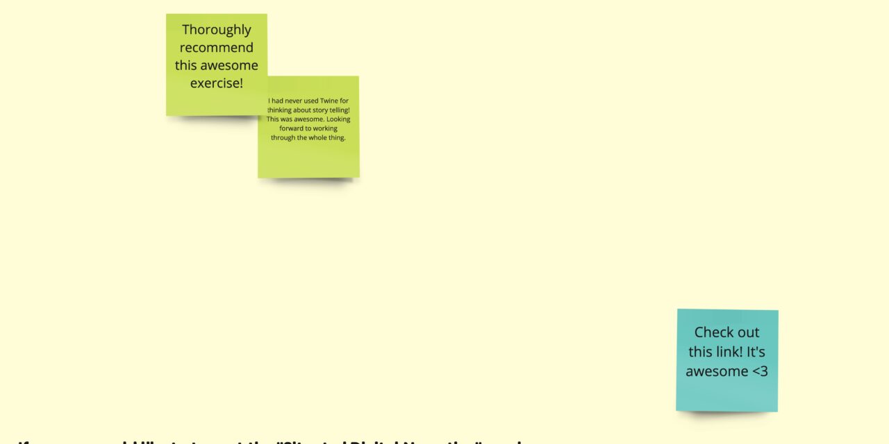 DIY Situated Narrative: Feminist HCI Workshop